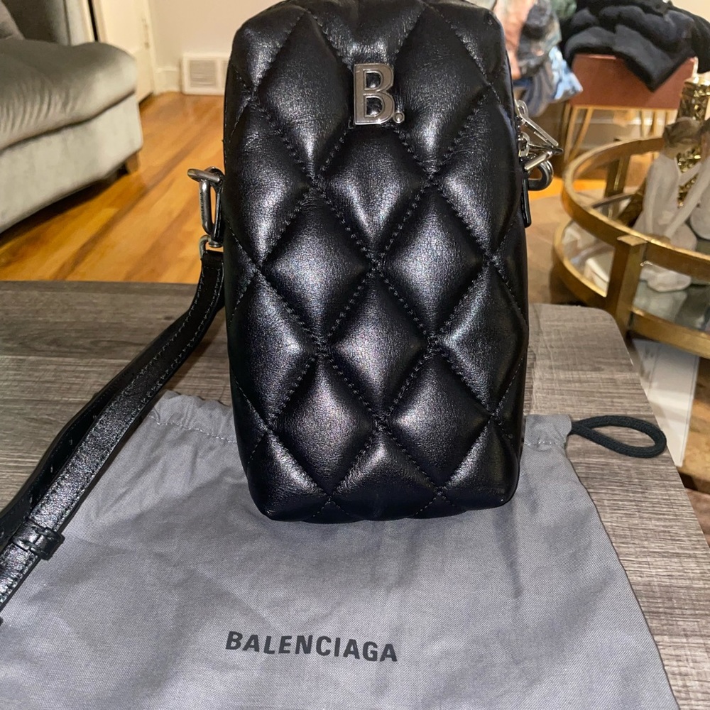 Black balenciaga crossbody bag